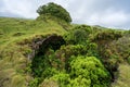 exterior of the frei Matias cave, lava cone, Pico island, Azores archipelago.