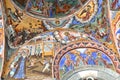 Exterior fresco paintings of bible stories