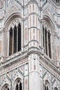 Exterior of Giottos Campanile facade of Florence Cathedral in Italy Royalty Free Stock Photo