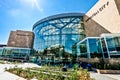 Exterior of Glass Dome Roof of Shopping Center Mall Royalty Free Stock Photo