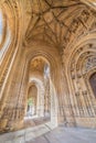 Big portico of cathedral in Oviedo city