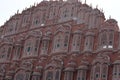 Exterior of Hawa Mahal with intricate patterns. Jaipur, India.