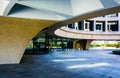 The exterior of the Hirshhorn Museum in Washington, DC.