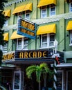 Exterior of historic Arcade Theatre