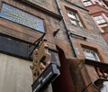 Exterior of historic Robert Burns house and now The Writers Museum from street level