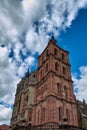 Exterior of historical Astorga Cathedral, Spain, vertical Royalty Free Stock Photo