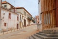 Exterior of the historical buildings in Silves, Portugal. Royalty Free Stock Photo