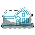 exterior house isolated icon