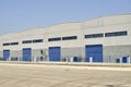 Exterior industrial warehouse Royalty Free Stock Photo