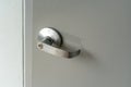 Exterior or interior door handle and Security lock Royalty Free Stock Photo