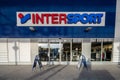 Exterior of InterSport sports store..