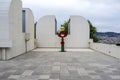 Exterior Joan Miro foundation,building by Josep Lluis Sert,park,parc montjuic,Barcelona. Royalty Free Stock Photo