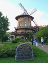 Exterior of Karl and Friedrich restaurant brewhouse placed on Krestovskiy Island. Royalty Free Stock Photo