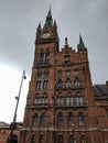 Exterior of King`s Cross St. Pancras International Railways Station, London. Royalty Free Stock Photo