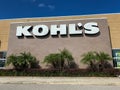 The exterior of a Kohl`s department store in Orlando, Florida Royalty Free Stock Photo
