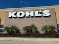 The exterior of a Kohl`s department store in Orlando, Florida Royalty Free Stock Photo