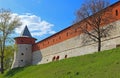 Exterior of the Kremlin wall in Zaraysk