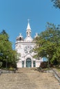 Exterior of the La Salette church. Church inaugurated on September 19, 1880 in honor of our lady of la Salette Royalty Free Stock Photo