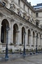 Exterior detail at  Louvre Palace, Paris France Royalty Free Stock Photo