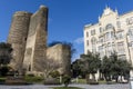 Exterior of the Maidan`s Tower Qiz Qalasi, Baku, Azerbaijan