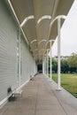 The exterior of the Menil Collection, in Houston, Texas Royalty Free Stock Photo