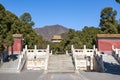 Exterior of the Ming Tombs, Beijing, China Royalty Free Stock Photo