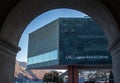Exterior of the modern architecture of LAC cultural center in Lugano Royalty Free Stock Photo