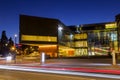 Exterior of the modern architecture of LAC Lugano Arte e Cultura cultural center Royalty Free Stock Photo