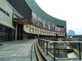 Exterior of the modern Century Link mall on Shiji Blvd in Shanghai, China