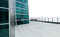 Exterior of a modern white wall and glass window office building Royalty Free Stock Photo