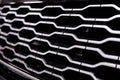 Exterior of a modern luxury gray  black car, auto detail Royalty Free Stock Photo
