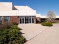 Exterior of a modern school