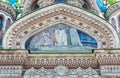 Exterior mosaics of the Church of the Savior on Spilled Blood, in Saint Petersburg, Russia