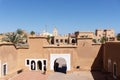 Exterior of the mud brick Kasbah of Taourirt, Ouarzazate, Morocco. Unesco World Heritage Site Royalty Free Stock Photo