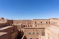 Exterior of the mud brick Kasbah of Taourirt, Ouarzazate, Morocco. Unesco World Heritage Site Royalty Free Stock Photo