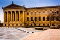 Exterior of the Museum of Art in Philadelphia, Pennsylvania. Royalty Free Stock Photo