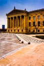 Exterior of the Museum of Art in Philadelphia, Pennsylvania. Royalty Free Stock Photo