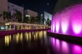 Exterior of museums in Hong Kong at night Royalty Free Stock Photo