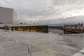 Exterior of new modern opera in Oslo Royalty Free Stock Photo