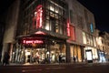 Exterior Night Shot of Illuminated entrance to Superdry Store