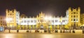 Exterior of North station in night. Valencia Royalty Free Stock Photo