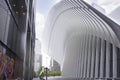 The exterior of the Oculus designed by Santiago Calatrava