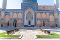 Exterior of the old ancient uzbek tomb - Amir Temur maqbarasi, GoÃ¢â¬Ëri Amir in Uzbekistan Royalty Free Stock Photo