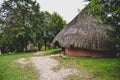 exterior old Celtiberian cabins