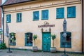 Exterior of an old coffee shop in Malmoe, Sweden Royalty Free Stock Photo