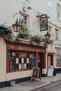 Exterior of The Old Green Tree English pub in Bath, Somerset, UK