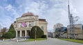 Exterior of Opera House building in the city center of Graz, Steiermark region, Austria