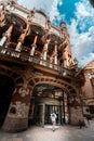 Exterior of Palau de la Musica Catalana, modernist Concert Hall in Barcelona, Catalonia, Spain Royalty Free Stock Photo
