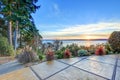 Exterior of panorama house with gorgeous view of Puget Sound