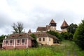 The fortified church from Alma Vii, Transylvania, Romania Royalty Free Stock Photo